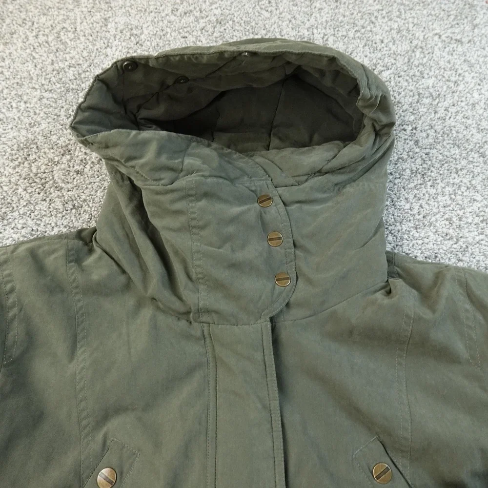 Ralph Lauren Jacket Womens XL Green Hooded Long Parka Chore Coat Insulated Warm - Picture 3 of 11